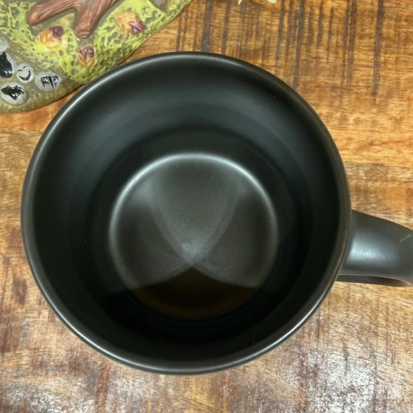 Happy Halloween Black Coffee Cup Mug With Spider Great Condition 8oz - Picture 3 of 8